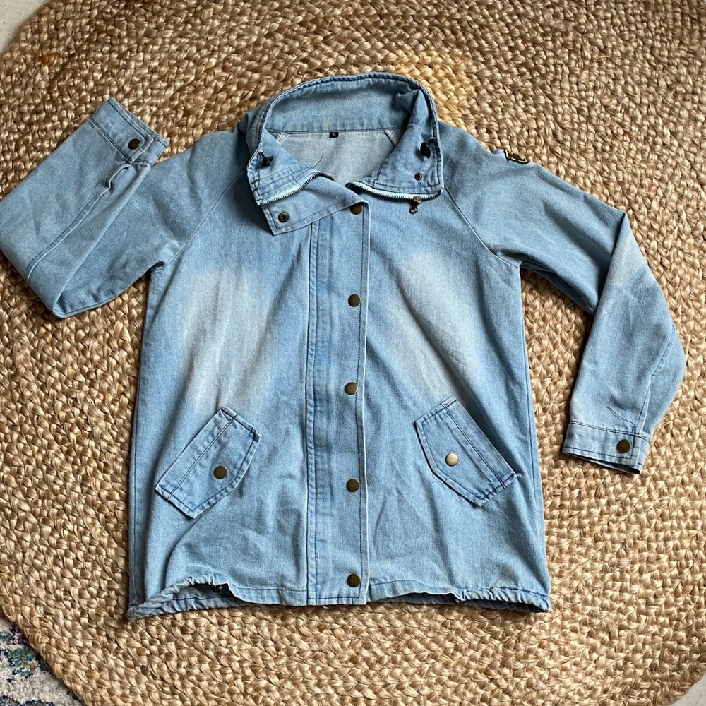 Military Style Jean Jacket